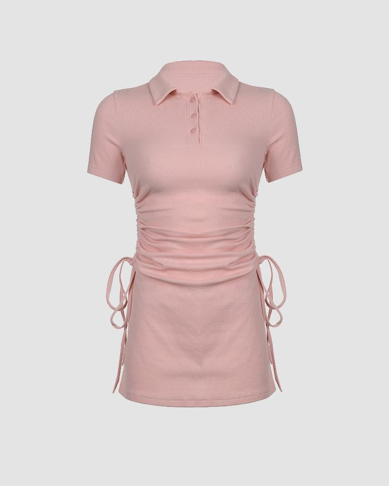 Bodycon Dress with Ruched Details