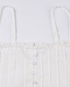Slit-Detail Corset Top