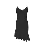 V-Neck Strappy Open-Back Dress