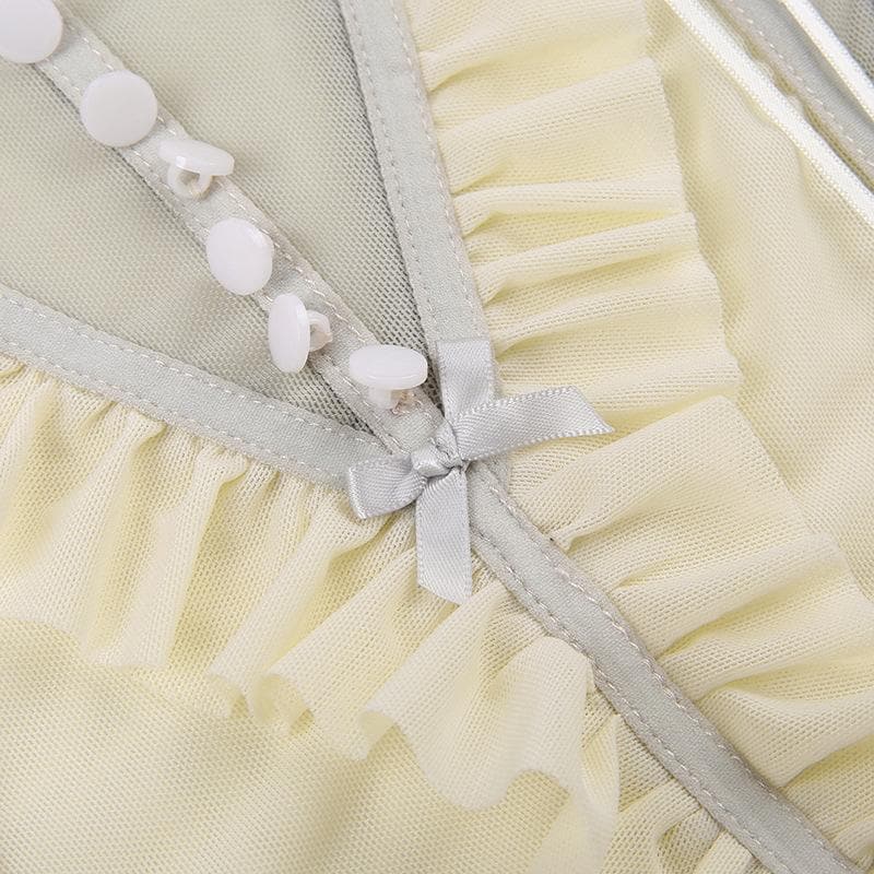 Strappy Open-Back Ruffled Cami Top