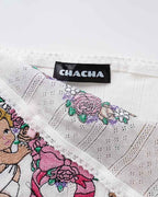 Strapless Graphic Top