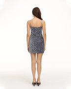 Strappy Dress with Sequin Detail