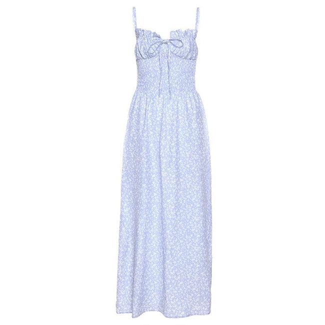Floral Strappy Open-Back Maxi Dress Main image