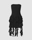 Bodycon Strapless Short-Sleeve Dress