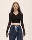 Cropped Mesh Crop Top