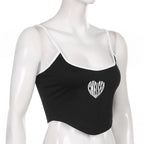 Cropped Strappy Printed Cami Top