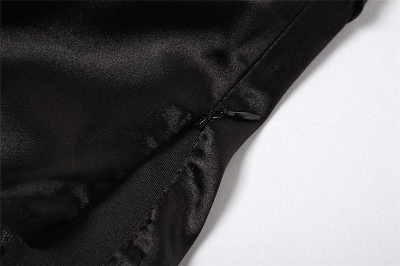 Sweetheart-Neck Strapless Zip-Front Corset Top with Lace Details