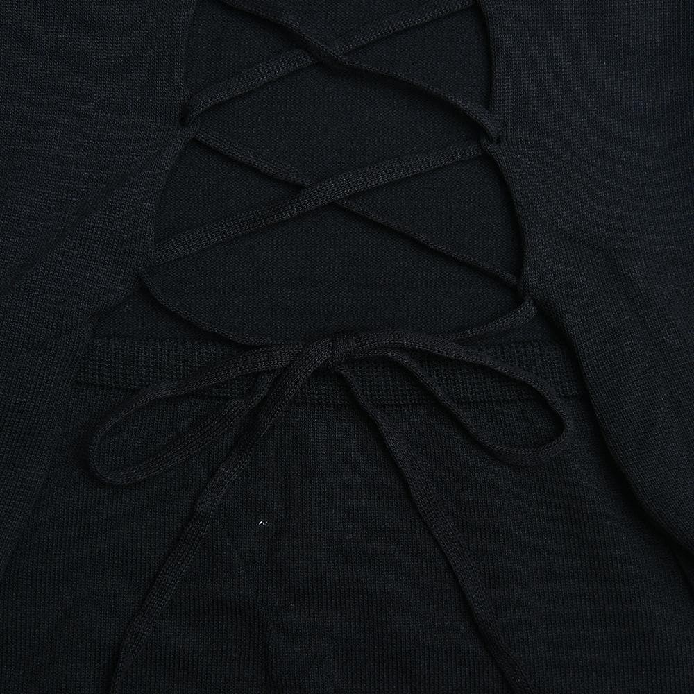 Square-Neck Strappy Open-Back Maxi Dress with a Split Detail
