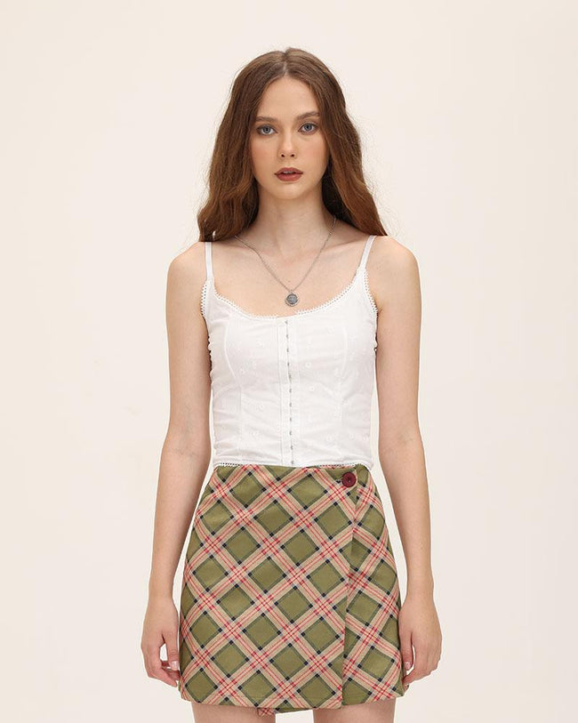 Strappy Sleeveless Cami Top with Ruched Details Main image