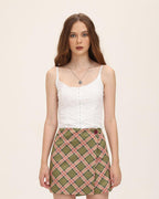 Strappy Sleeveless Cami Top with Ruched Details