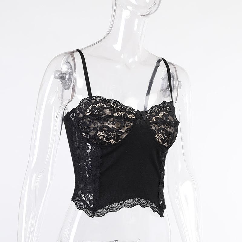 Strappy Lace Cami Top