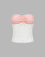 Lace Strapless Top with Ruffle Details