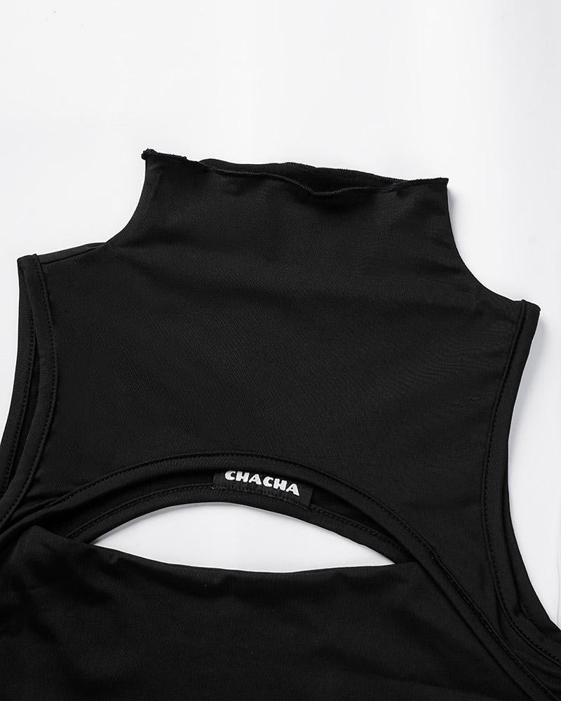 Cutout Long-Sleeve Top