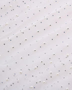 Mesh Sheer Pearl-Detail Dress