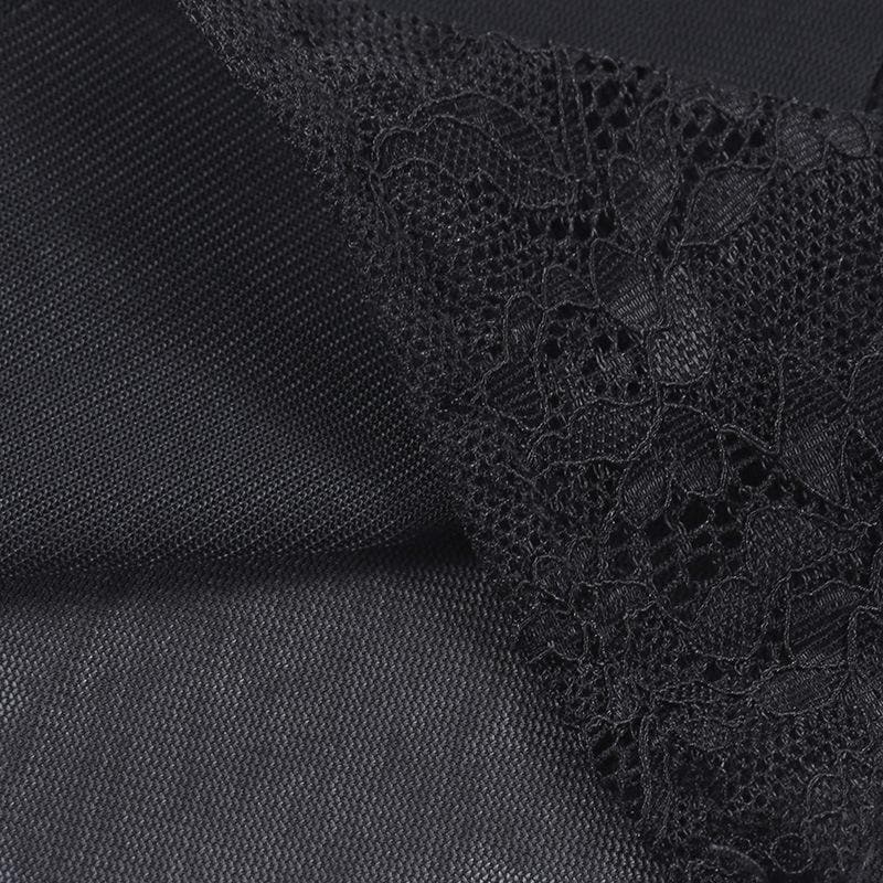 V-Neck Strappy Cropped Cami Top with Lace Details