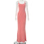 Mermaid Strappy Sleeveless Maxi Dress with a Square Neck