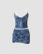 Denim Lace Strappy Co-Ord Set