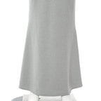 Mermaid Strappy Sleeveless Maxi Dress with a Square Neck