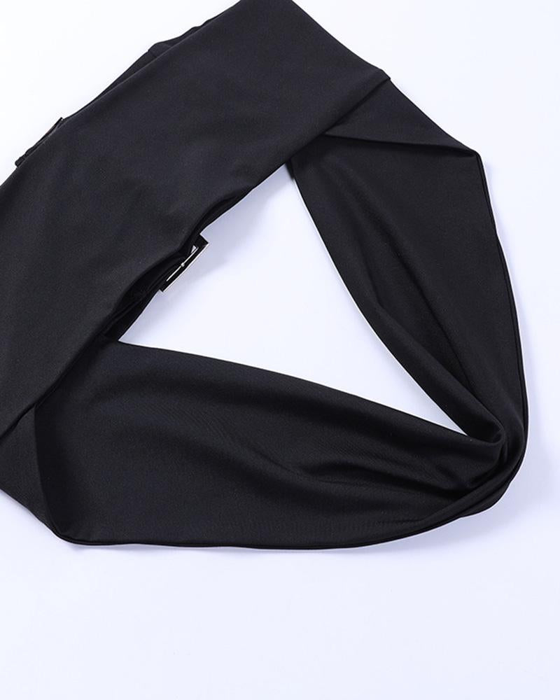 Sleeveless Cropped Strapless Top