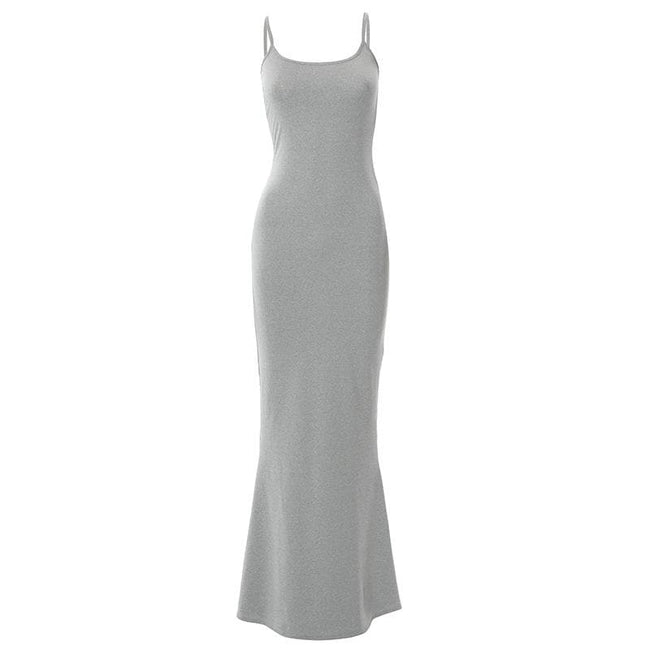 Mermaid Strappy Sleeveless Maxi Dress with a Square Neck Main image