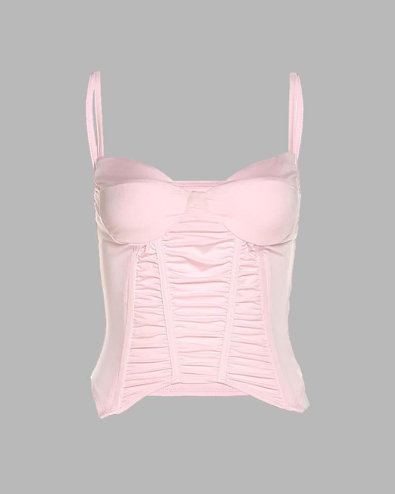 Corset-Style Strappy Cami Top