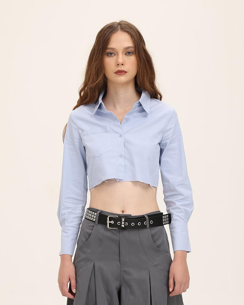 Cropped Collared Shirt