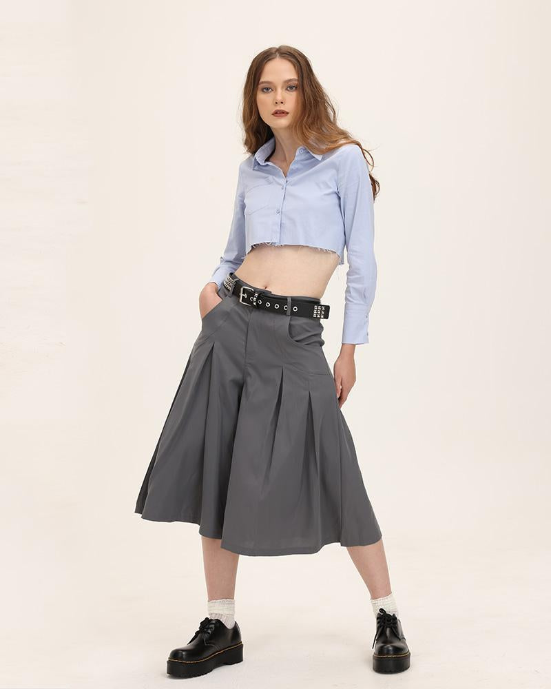 Cropped Collared Shirt
