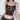 Camo-Print Strappy Cropped Cami Top with a Scoop Neck Secondary image