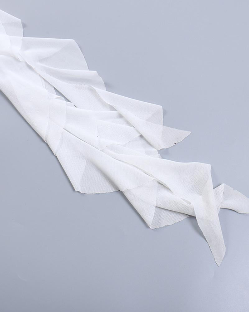 Asymmetric Top with Ruffle Details