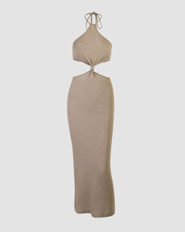 Cutout Dress with a Halter Neck Main image