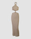 Cutout Dress with a Halter Neck