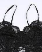 Lace Strappy Cami Top with a Split Detail