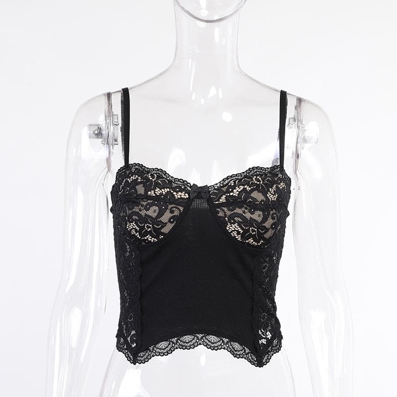 Strappy Lace Cami Top