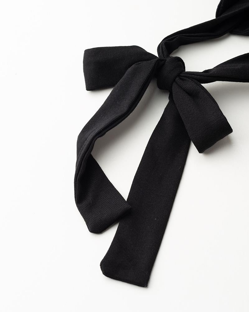 Cropped Wrap-Style Crop Top with Cutout Details