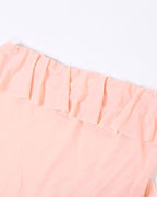 Ruffled Maxi Skirt with a Split Detail