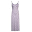 Printed Strappy Ruffled Dress with an Open Back