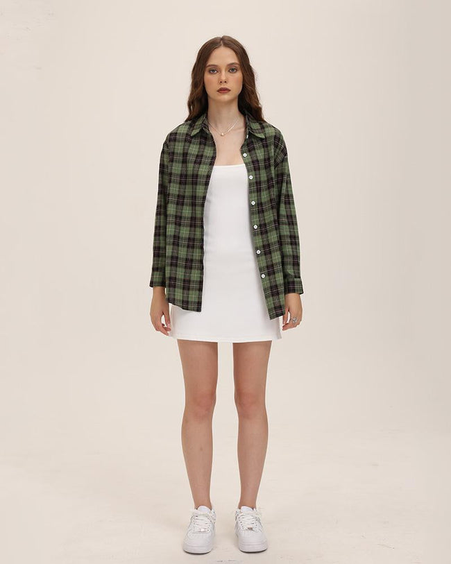 Checked Oversized Shirt Main image