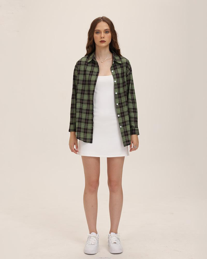 Checked Oversized Shirt