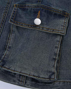Denim Strapless Mini Dress