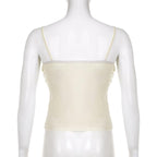 Strappy Open-Back Ruffled Cami Top