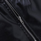 Sweetheart-Neck Faux-Leather Strappy Cami Top with a Front Zip
