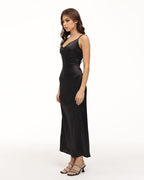 Satin Strappy Dress