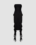 Strapless Asymmetric Dress
