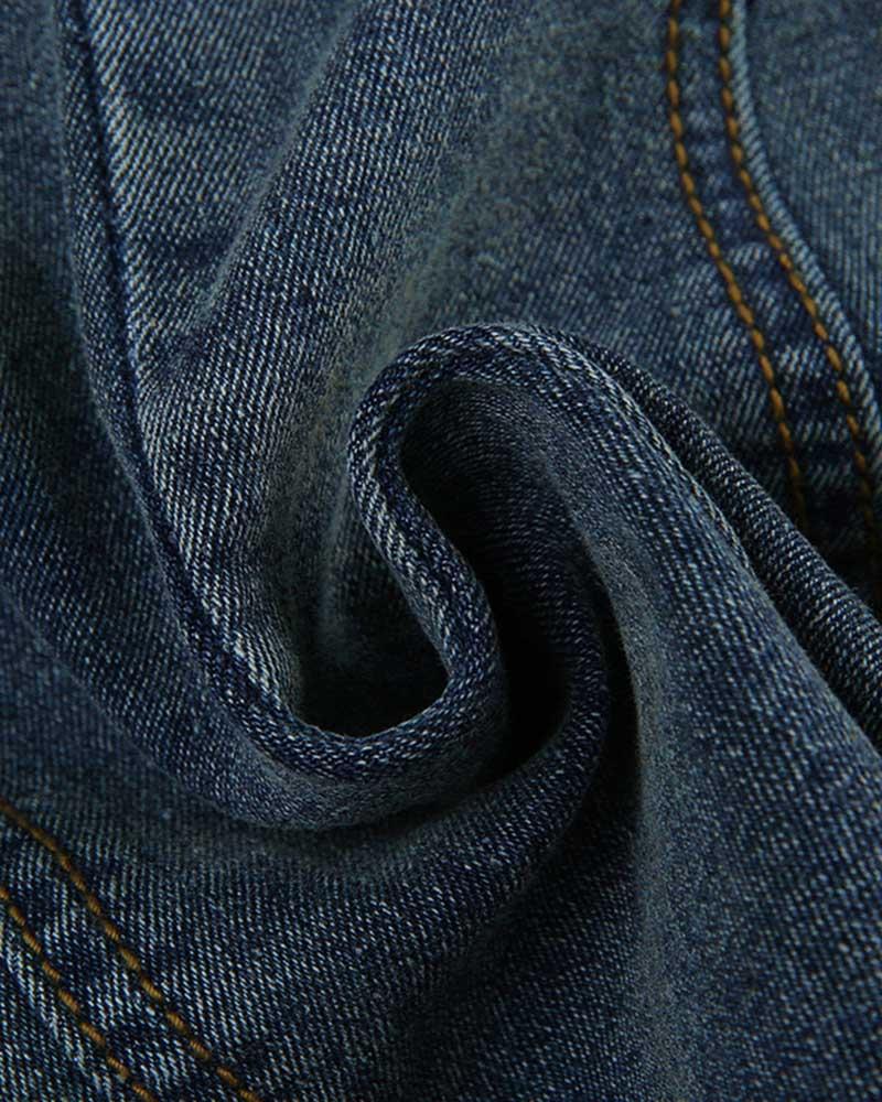 Denim Strapless Mini Dress