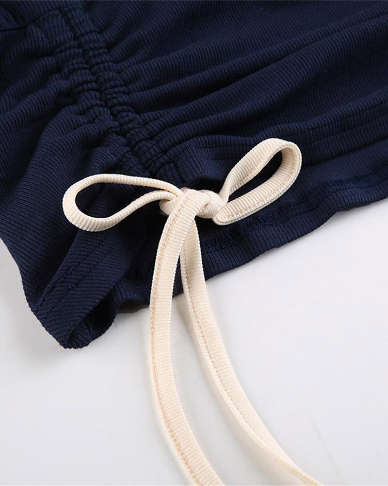 Cropped Collared Top