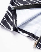 Cropped Crop Top with Zip Details