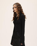 Knit Collared Long-Sleeve Shirt