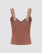 Strappy Cami Top with Lace Details