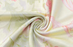 Floral Strapless Contrast-Detail Dress with an Open Back