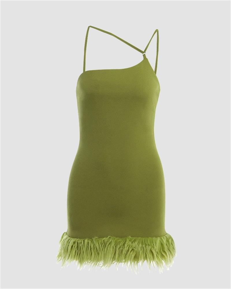 Strappy Short-Sleeve Mini Dress